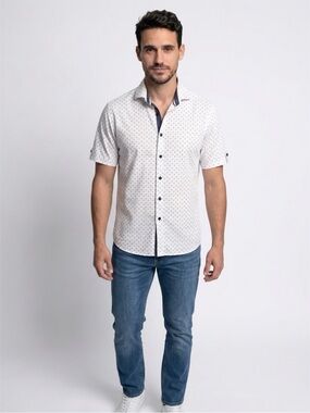 BLU by Polifroni Mens Dress Shirt.